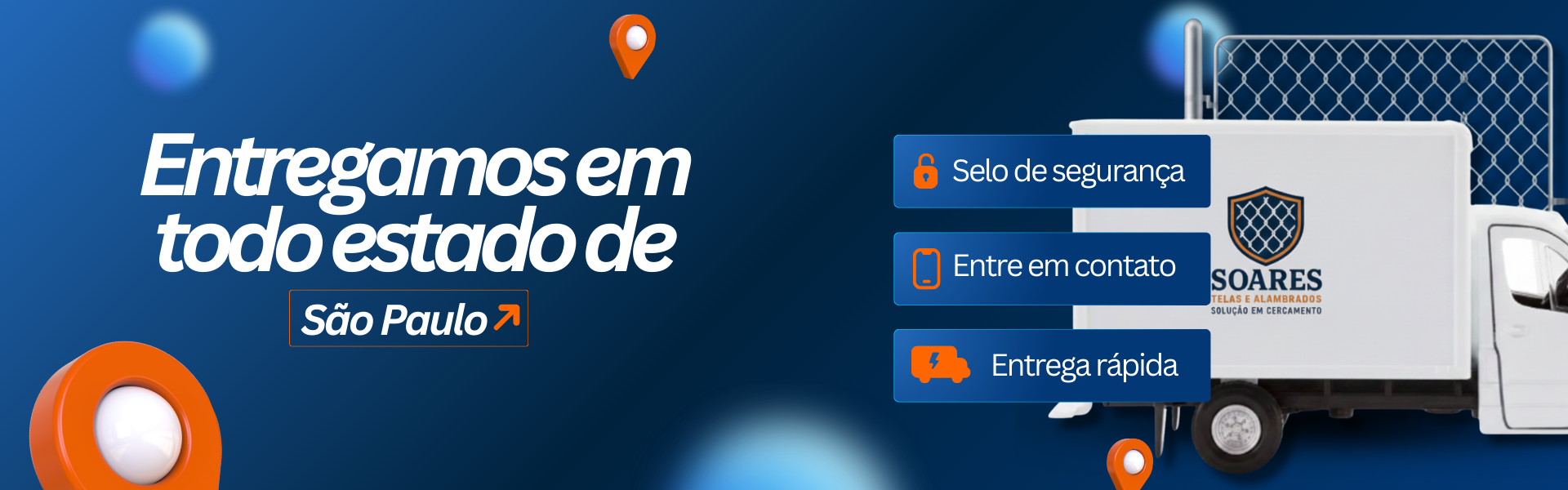 Entregamos em todo estado de São Paulo