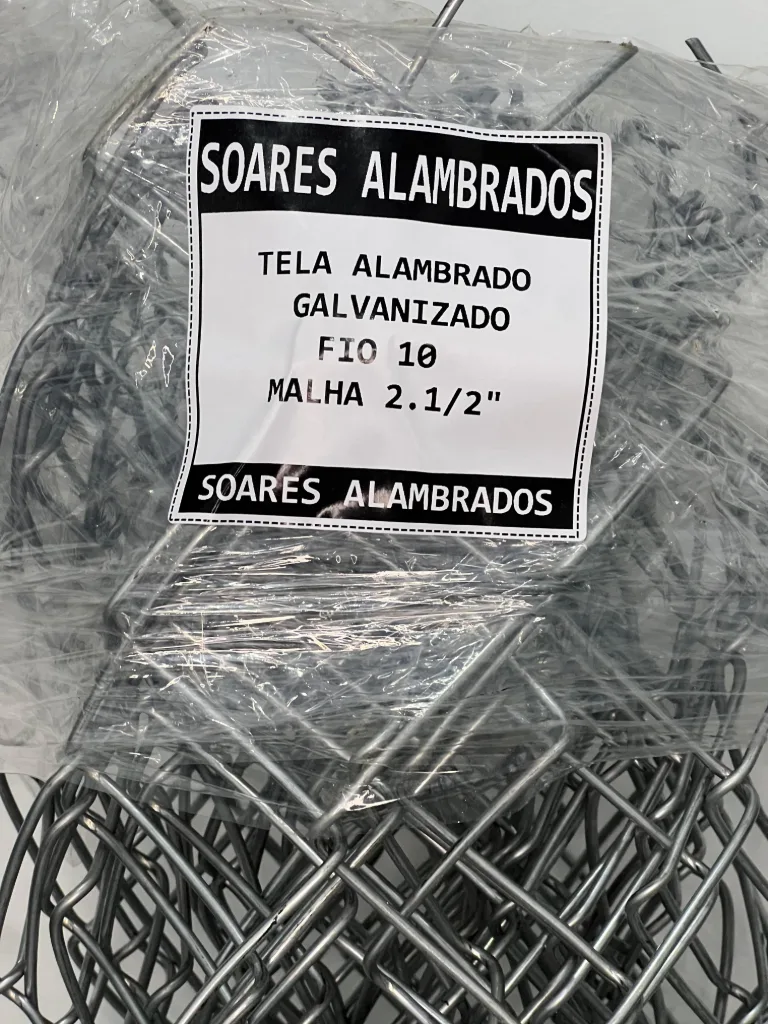 Tela Alambrado Galvanizada Fio 10 Malha 2