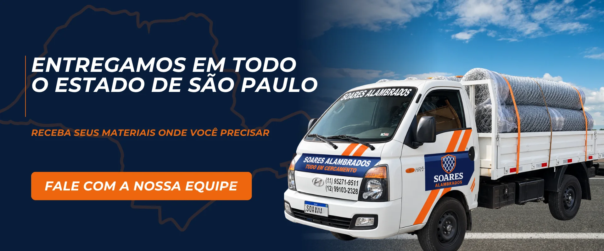 Entregamos em todo o estado de São Paulo - receba seus materiais onde você precisar